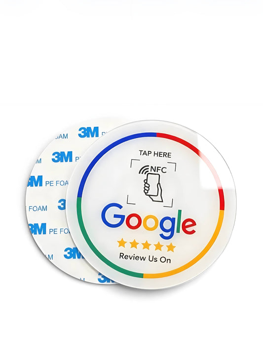 Placa NFC Google circular